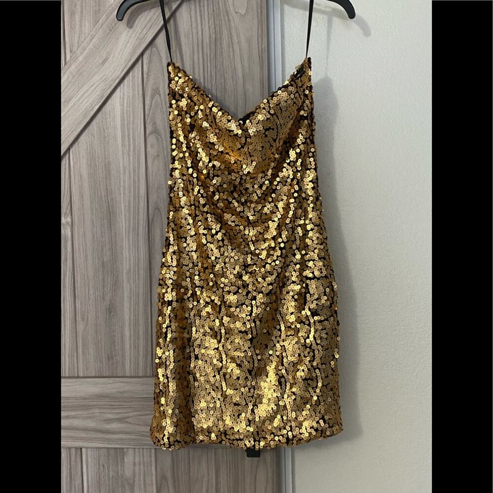 Glam hearts medium sequin mini dress